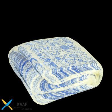 Пакет-уголок паперовий для бургера, млинців, вафель, пончиків 160x170 мм 60 г/м2 500 шт/уп з рисунком солодощів
