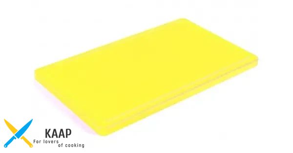Дошка обробна 40х30х2 см, Durplastics кухонна жовта (9821AM4)
