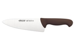 Нож поварской 200 мм полипропиленовая коричневая ручка серия "2900" Arcos