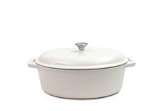 Кастрюля чугунная овальная 36x26,5 см Tierra кремовая 830614 NOIS