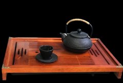 Столик-Чабань для чайной церемонии (чайный) бамбук 51х34х8 см прямоугольный "Синджу" T0523