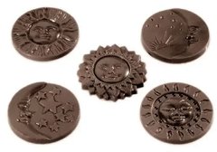Форма для шоколаду 44х5мм. "Сонце та Місяць" із полікарбонату Chocolate World