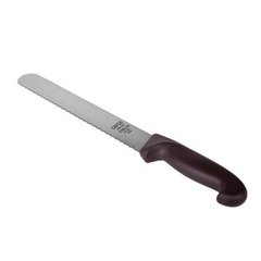 Кухонний ніж для м'яса зубчастий 20 см. CAPCO із чорною пластиковою ручкою (89)
