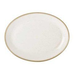 Блюдо овальное 24х19 см. фарфоровое, бежевое Seasons Beige, Porland