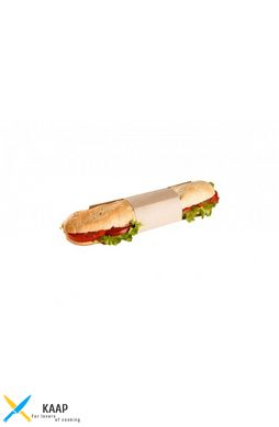 Підкладка бумажна з кільцем для сендвічів, ролів, багетів 230х91 мм.