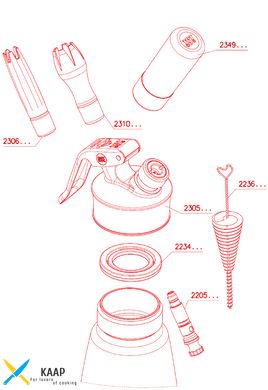 Дополнительная насадка для сифона в форме тюльпана Profi Whip, Isi