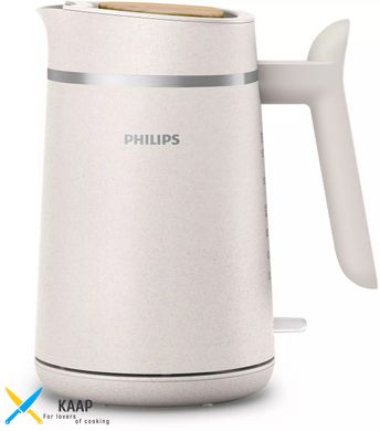 Электрочайник Philips Eco Conscious Edition, 1,7л, экопластик, матовый, подсветка LED, звуковой сигнал, белый