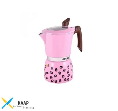 Кофеварка гейзерная GAT COFFEE SHOW розовая на 3 чашки (104603 розовая)