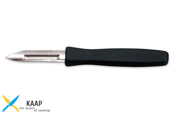 Кухонный нож для чистки овощей и фруктов 6 см. Genova, Arcos с черной пластиковой ручкой (181300)