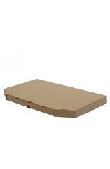 Коробка для половинки піци із гофр картону бура 160х320х40 мм.