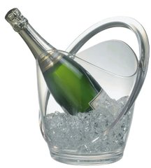 Чаша для шампанського 23х22 см, h-27,5 см прозорий пластик, APS