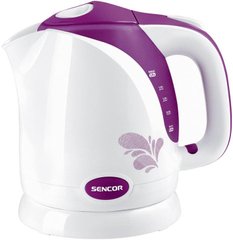 Электрочайник Sencor Series 1500, 1,5л, Strix, пластик, бело-фиолетовый