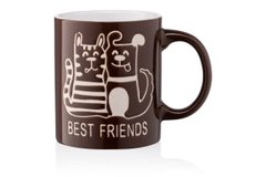 Чашка Best friends, 330 мл, коричневая, керамика ARDESTO