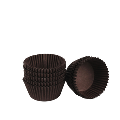 Тарталетки-капсулы для кексов 50х30 мм гофрированная коричневая