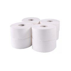 Туалетная бумага рулонная, целлюлоза, 2 слоя, 120 м, джамбо. 203021