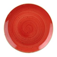 Тарілка глибока 1140 мл., 25 см. керамічна, червона Stonecast Berry Red, Churchill