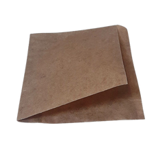Пакет-уголок паперовий для бургера, млинів, вафель, пончиків 160x170 мм 70 г/м2 500шт/уп жиростійкий коричневий