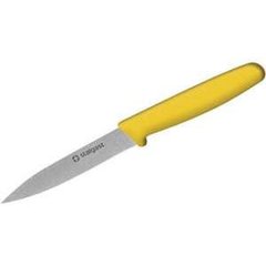 Кухонний ніж для чищення овочів 9 см. Stalgast із жовтою пластиковою ручкою (285083)
