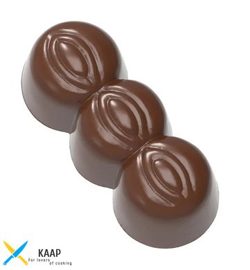 Форма для шоколаду "Три горіхи" 47x19x17 мм, 24 шт.x 13 gr