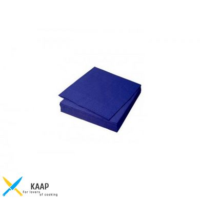 Серветка паперова 2-х шарова 33х33 см., 50 шт/уп синя Silpak