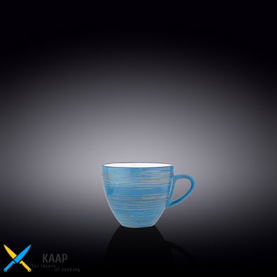 Чашка кавова Wilmax SPIRAL BLUE 110мол WL-669634/A