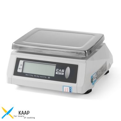 Весы кухонные водонепроницаемые 30 кг CAS с проверкой двухсторонние.