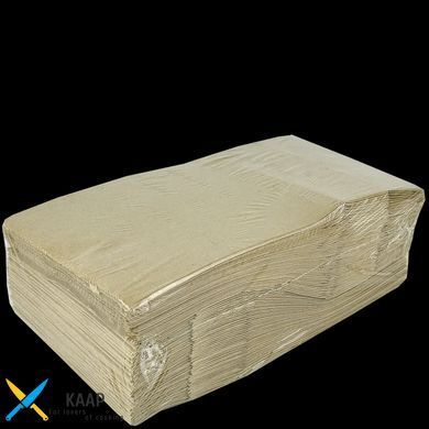 Пакет бумажный прямоугольное дно без ручек 170х120х280 мм 70 г/м2 до 3 кг 200 шт/уп крафт с плоским дном