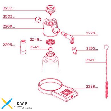 Додаткова насадка адаптера для сифона Thermo XPress Whip, Isi