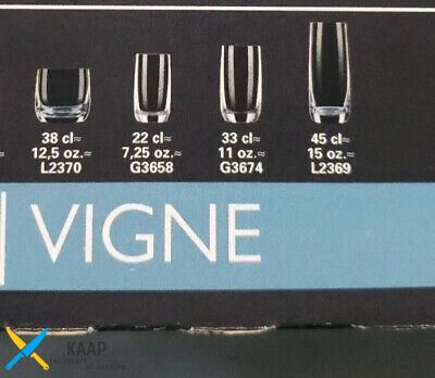 Набор стаканов высоких 6 шт 330 мл Vigne Chef&Sommelier G3674