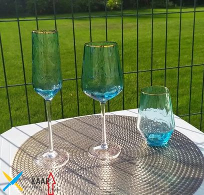 Келих для шампанського 275 мл. "Блакитна хвиля", УП4, Olens ML01