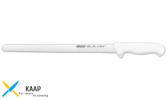 Нож кухонный для выпечки 35 см. 2900, Arcos с белой пластиковой ручкой (293624)