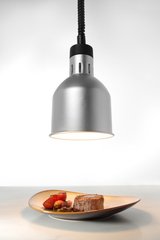 Цилиндрическая лампа для подогрева блюд с регулируемой высотой (серебряная) 250 Вт 175х250 мм.