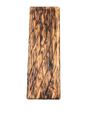 Доска для подачи блюд 35х12х3,5 см "Лофт косичка" прямоугольная деревянная с обжигом