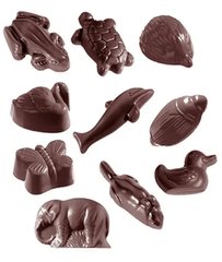 Форма для шоколаду 20шт. "Звірі" із полікарбонату Chocolate World