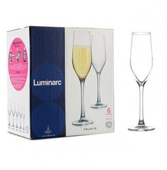 Набір келихів для шампанського Celeste 160мл 6шт Luminarc L5829