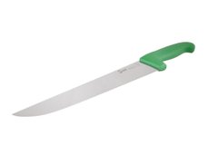 Кухонный нож мясника профессиональный 30,5 см зеленая нескользящая ручка Europrofessional