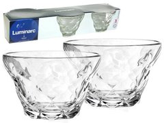 Набір скляних креманок без ніжки Luminarc "Айс Діамонд" 3 шт. 350 мл (P3581)