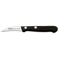 Нож кухонный для чистки изогнутый 6 см. Universal, Arcos с черной пластиковой ручкой (280004)