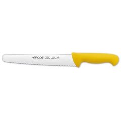 Кухонний ніж для випікання 25 см. 2900, Arcos із жовтою пластиковою ручкою (293200)