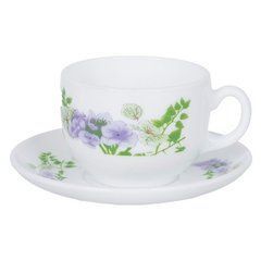 Сервиз чайный белый с цветами Luminarc Essence Mabelle 12 предметов 220 мл (P6888)