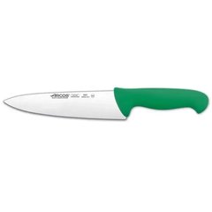 Нож кухонный поварской 20 см 2900, Arcos с зеленой пластиковой ручкой (292121)