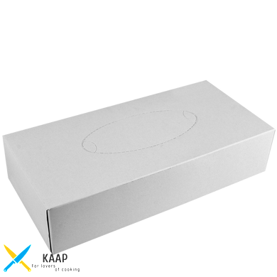 Салфетки бумажные в боксе 20х21 см 100 шт в картоне белые