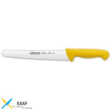 Кухонный нож для выпечки 25 см. 2900, Arcos с желтой пластиковой ручкой (293200)