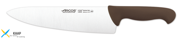 Нож поварской 250 мм полипропиленовая коричневая ручка серия "2900" Arcos
