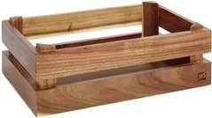 Деревянный ящик-стойка фуршетный GN 1/4, h-10.5 см 11622