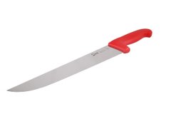 Кухонный нож мясника профессиональный 30,5 см. нескользящая красная ручка Europrofessional IVO