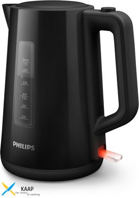 Електрочайник Philips Series 3000, 1,7л, пластик, чорний