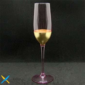 Бокал для шампанского "Розовое золото" 250мл УП4 AT10239