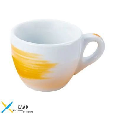 Чашка espresso 75 мл Yellow stroke B "Verona Millecolori Hand Painted Brush stroke B Yellow wi 35114