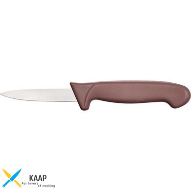 Кухонний ніж для чищення овочів 9 см. Stalgast із коричневою пластиковою ручкою (283093)